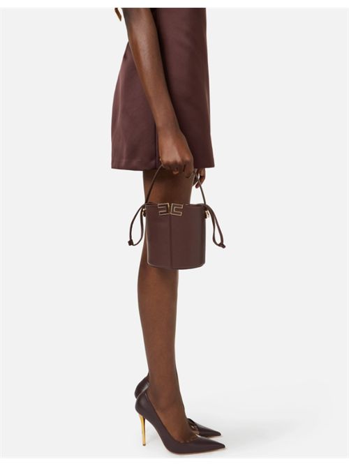 BUCKET BAG ELISABETTA FRANCHI | BS92A61E2644 cacao